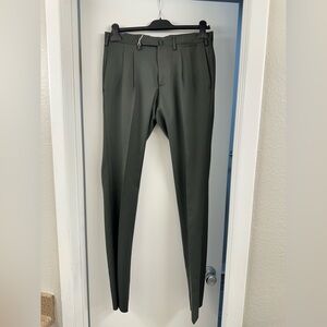NWT Santaniello Men’s Stylish Olive Green Pants Italy Made wool blended 46 30*35